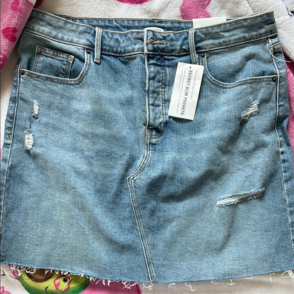 Old Navy Blue A-line Mini Skirt